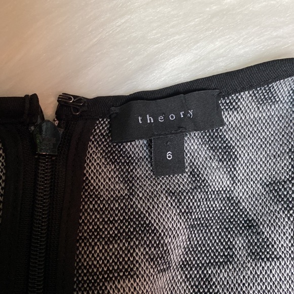 Theory Houndstooth Sleeveless Dress Size 6 - Picture 3 of 7